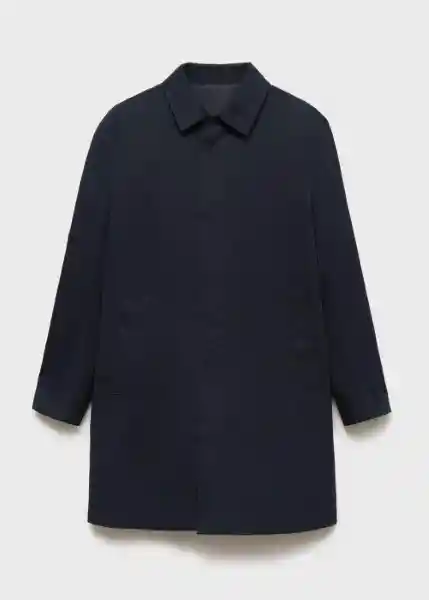 Abrigo Parka Chayton Petróleo Talla S Hombre Mango