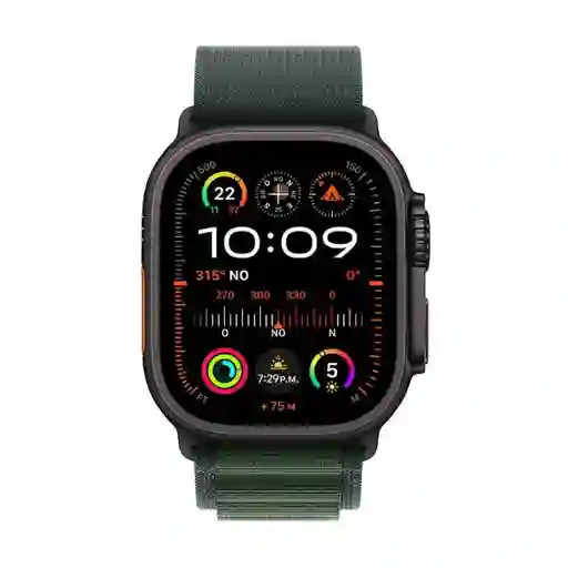 Apple Watch Ultra 2 Gps + Cellular Black Titanium Green 49 mm