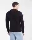 Camiseta Long Sleeve Negro Sombrio Ultraoscuro T S Chevignon