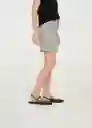 Short Avril Mujer Gris Ceniza Talla 8 459g301 Naf Naf