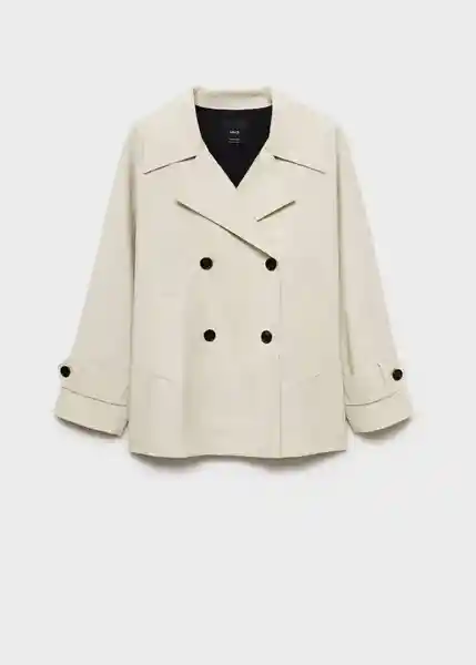 Abrigo Parka Malibu Piedra Talla S Mujer Mango