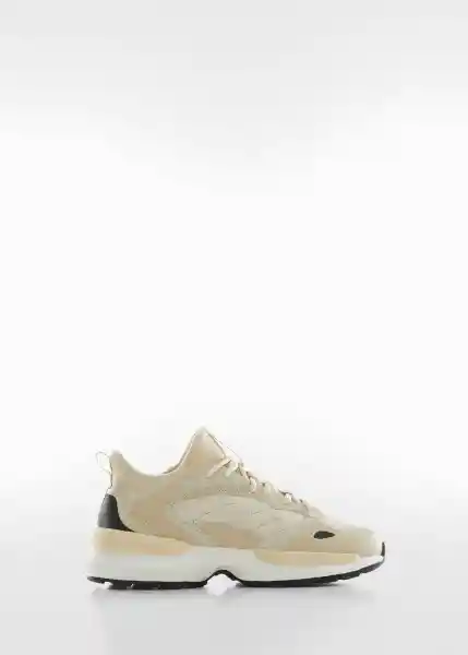 Zapatillas Deportivas Saga Beige Talla 36 Mujer Mango