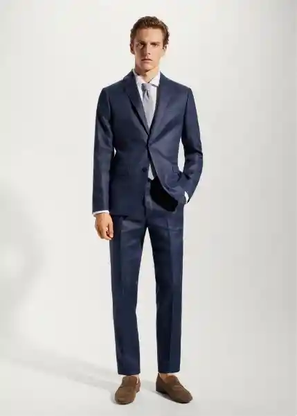 Blazer Americana Florida Navy Talla 48 Hombre Mango