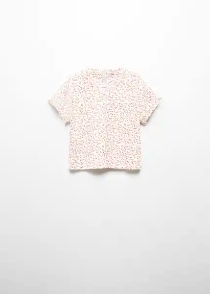 Camiseta Floral Offwhite Talla 67 Niñas Mango