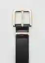 Cinturón Valeta Negro Talla M Mujer Mango