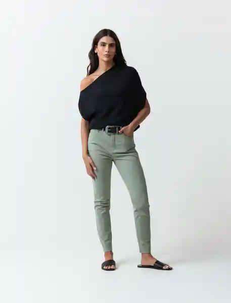 Pantalón Ceres Mujer Verde Eucalipto Claro T.4 433F381 Naf Naf