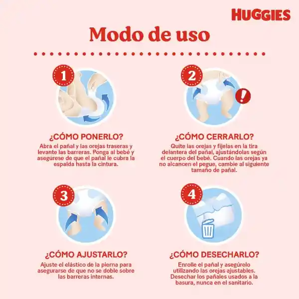 Pañales Huggies Active Sec Etapa 3/G Más Comodidad 100 Und
