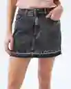  Falda Mujer Negro Talla 10 342E000 AMERICANINO 
