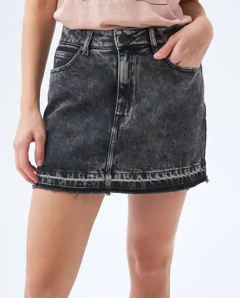  Falda Mujer Negro Talla 10 342E000 AMERICANINO 
