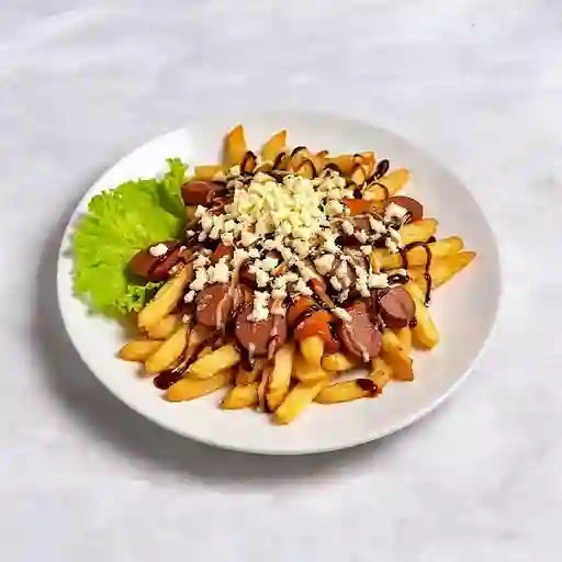 Salchipapa Mixta Choributi