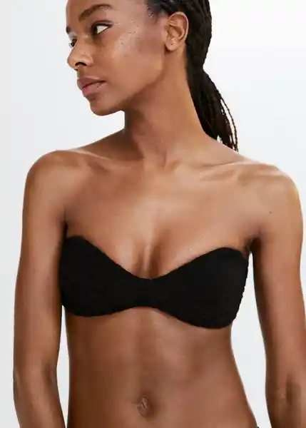 Top Bikini Pami Negro Talla L Mujer Mango