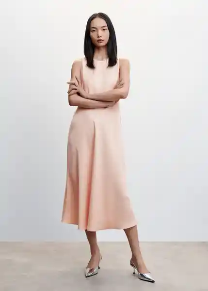 Vestido Lima-H Rosa Talla S Mujer Mango