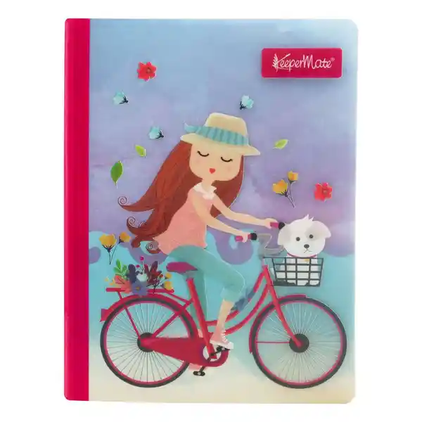 Keepermate Cuaderno Hojas Niña Bici