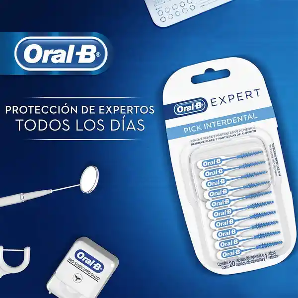 Cepillo de Dientes Oral-B Expert Pick Interdental 20 Unidades