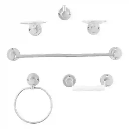 Aquablue Set de Accesorios Para Baño Salento Cromado