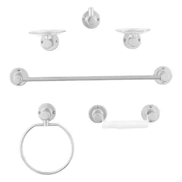 Aquablue Set de Accesorios Para Baño Salento Cromado