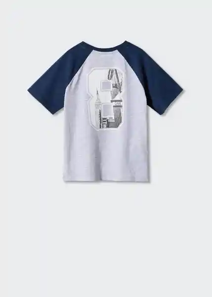Camiseta Número Gris Medio Vigoré Talla 14 Niños Mango