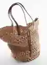 Bolso G Tarida Camel Talla 99 Mujer Mango