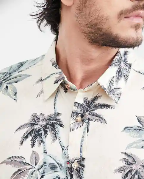 Camiseta Beach Leaf Crudo Angora Claro T. XXL Chevignon