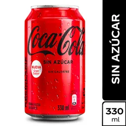 Gaseosa Coca-Cola sin Azúcar Lata 330ml