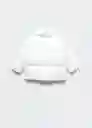 Abrigo Anorak Candinb Blanco Talla 63 Niños Mango