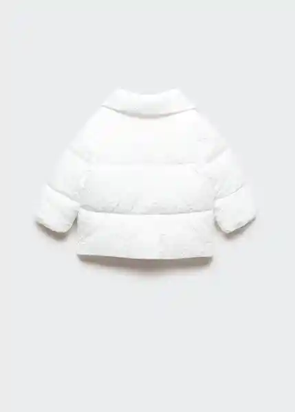 Abrigo Anorak Candinb Blanco Talla 63 Niños Mango