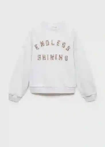 Buzo Sudadera Endless Gris Claro Vigoré Talla 10 Niñas Mango