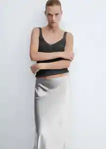 Top Kling Negro Talla 18 Mujer Mango