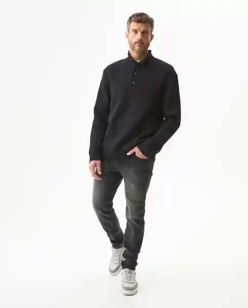 Suéter Winter Masculino Negro Sombrío Ultraoscuro TL Chevignon