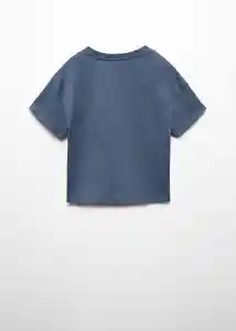 Camiseta Band Azul Talla 08 Niñas Mango
