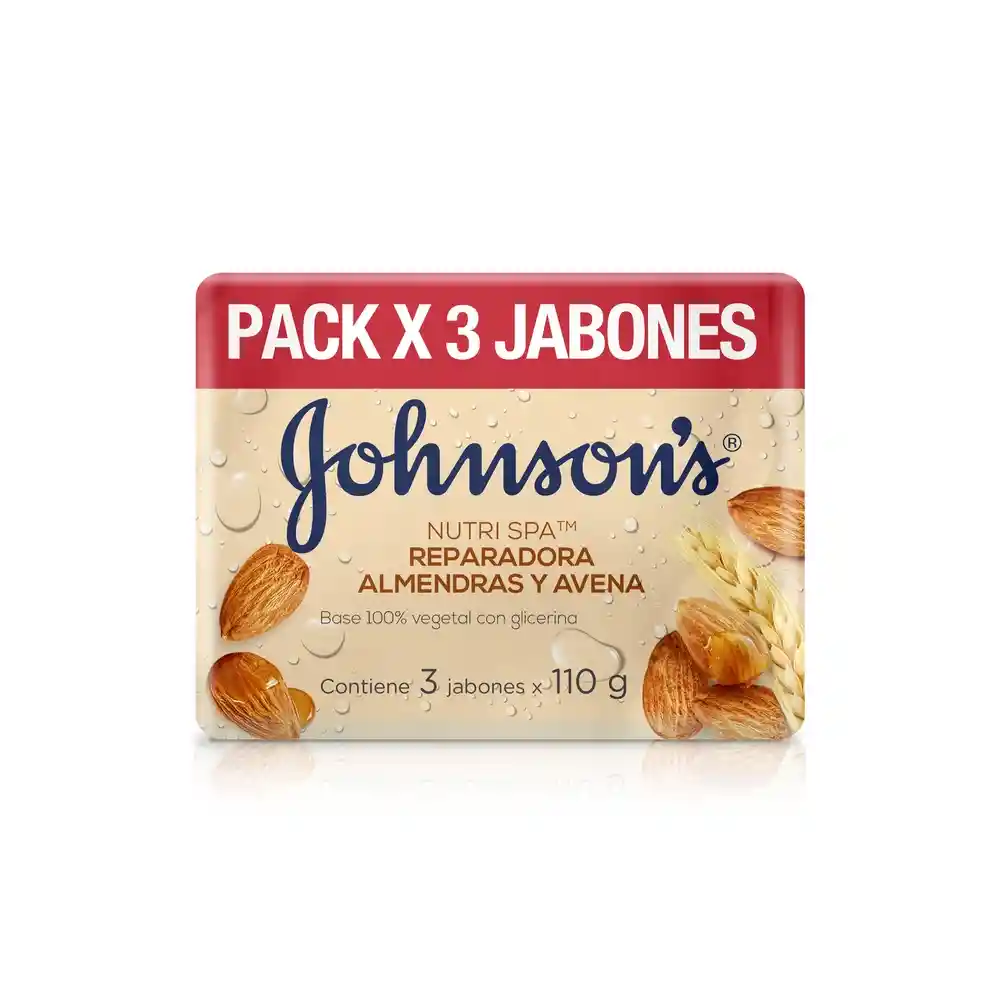 Jabón JOHNSON'S Avena TRIPACK 330 GR