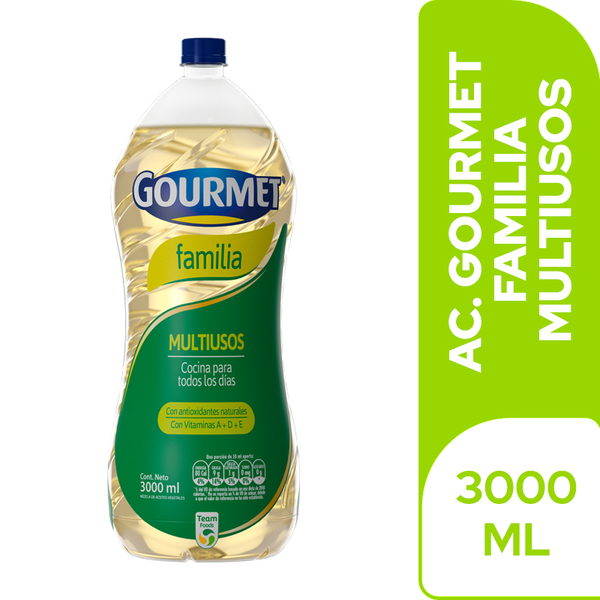 Gourmet Aceite Familia Multiusos 3000 ml