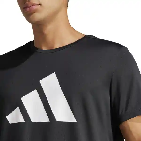 Adidas Camiseta Run it Tee Hombre Negro Talla L Ref: IL7235