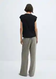 Camiseta Viri Negro Talla S Mujer Mango