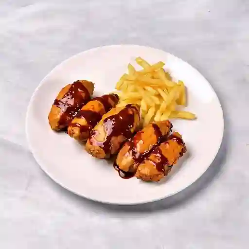 4 Alas En Salsa Bbq