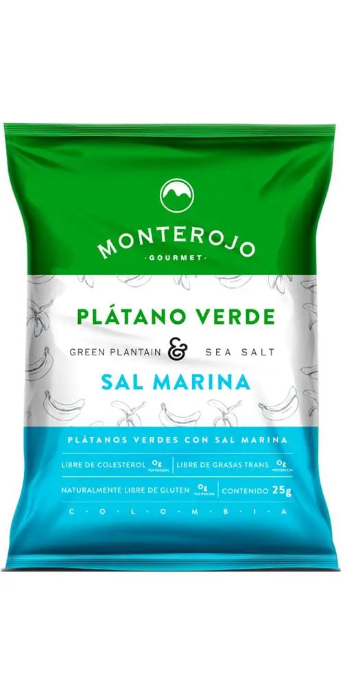 Monterojo Plátano Verde con Sal Marina