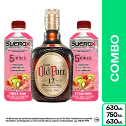 Combo Old Parr 12 Años 750 mL + Suerox Fresa- Kiwi
