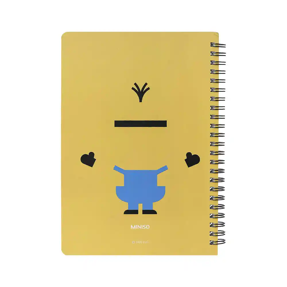 Miniso Cuaderno Con Hebilla Magnética Minions Bello 80 Hojas