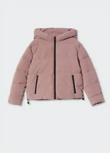 Abrigo Anorak Seller Rosa Pastel Talla 21 Teen Niñas Mango