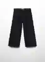 Jean Culotte 6 Tejano Negro Talla 07 Niñas Mango