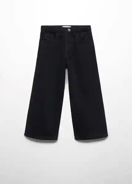 Jean Culotte 6 Tejano Negro Talla 07 Niñas Mango