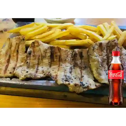 Combo Cerdo Bbq + Coca Cola Original 400 ml