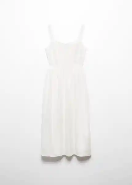 Vestido Gina-H Blanco Talla S Mujer Mango