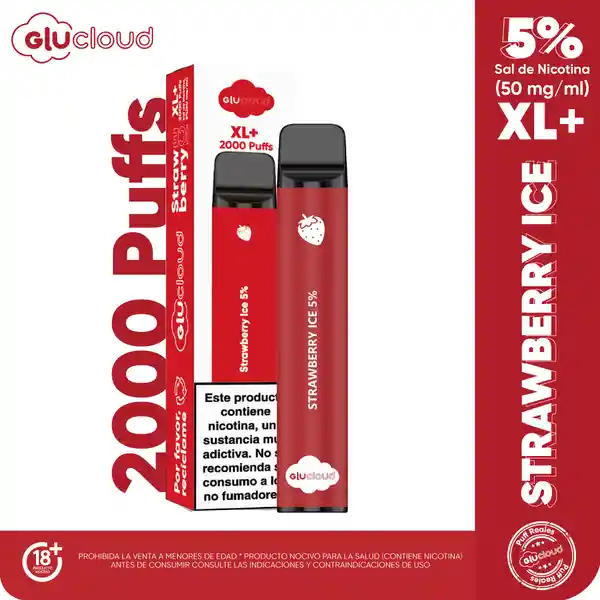 Glucloud Vaporizador XL Strawberry Ice