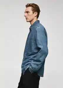 Sobrecamisa Blues Dirty Talla M Hombre Mango