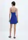 Vestido Susic-H Azul Talla XS Mujer Mango