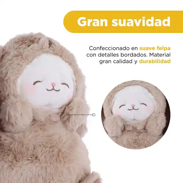 Peluche Lamb Baa Con Disfraz de Conejito 10In Mini Family Miniso