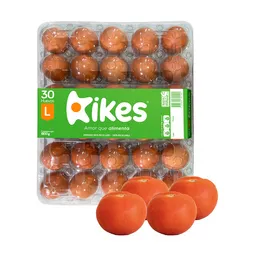 Combo Kikes Amor Que Alimenta Huevos AA Rojos L + Tomate