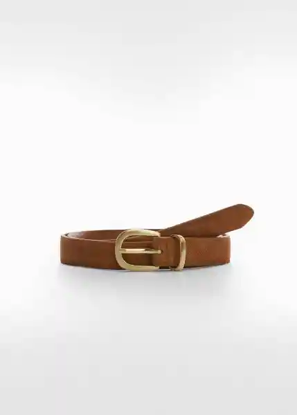 Cinturón Mayo Marrón Talla L Mujer Mango