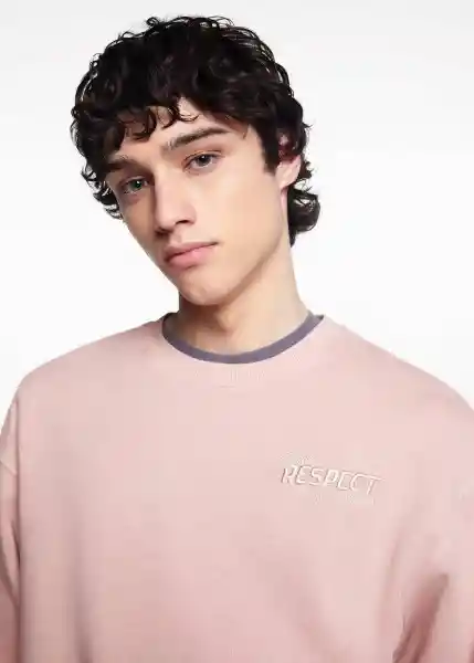 Sudadera Respect Rosa Pastel Talla 22 Niños Mango